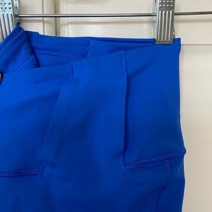 Vibrant blue LuluLemon leggings